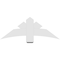 Ekena Millwork Alberta Architectural Grade PVC Gable Bracket, 48"W x 18"H x 2"D x 6"F, 9/12 Pitch GBP048X18X0206ALB00 - alternate 5